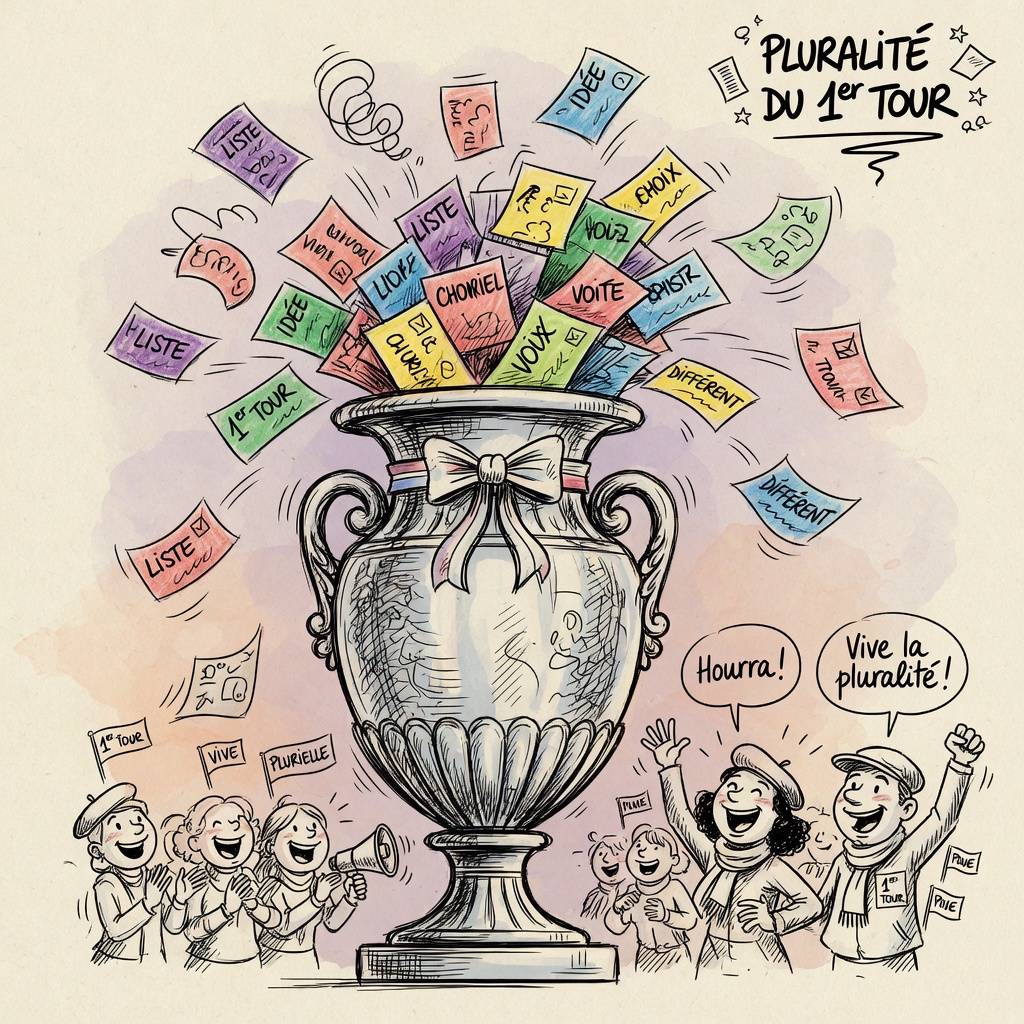 Croquis : pluralité du 1er tour