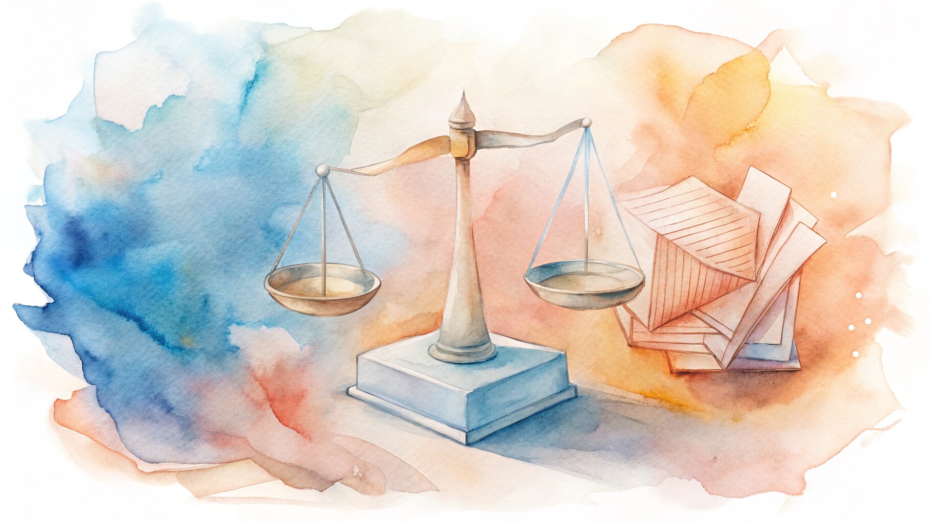 Croquis encre et aquarelle : place publique, pupitre vide, citoyens et oiseau en vol